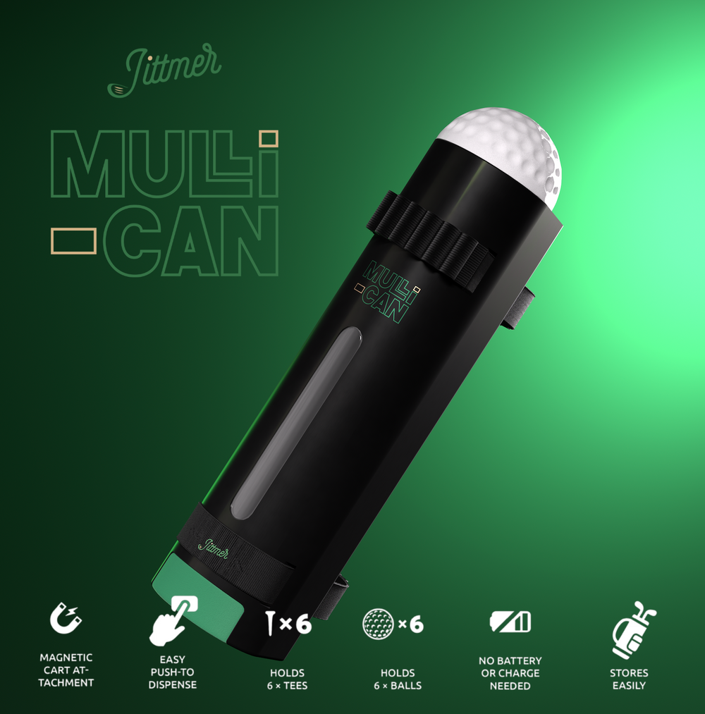 Mulli-Can™ Golf Ball & Tee Dispenser | Jittmer
